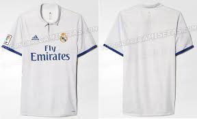 Polo collar with real madrid embroidered on back of collar. New Real Madrid 2016 17 Kits Leaked