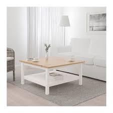Hemnes Table Basse Teinte Blanc Brun Clair 90x90 Cm Ikea Ikea Hemnes Coffee Table Coffee Table Brown Living Room