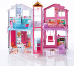 Dieses karton haus war so leicht zu machen. Barbie Dly32 Estate Three Story Town House Colourful And Bright Doll House Comes With Furniture And Accessories Playset Amazon Exclusive Amazon De Spielzeug