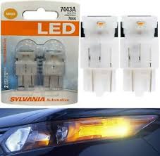 Details About Sylvania Premium Led Light 7440 Amber Orange Two Bulbs Rear Turn Signal Oe Lamp