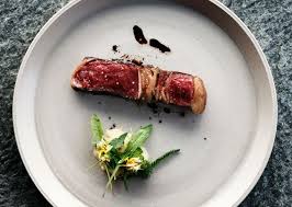 Aged Rib Eye With Onion Puree Fine Dining Recipes Pureed Food Recipes Recipes