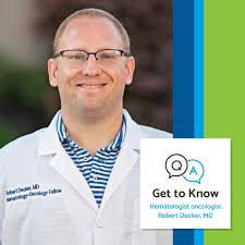 Lehigh Valley Topper Cancer Institute is excited to welcome hematologist  oncologist Robert Decker, MD, to LVH Hematology Oncology–Hazleton! Discover  more about Dr. Decker as he answers 10 questions about himself. Swipe  through