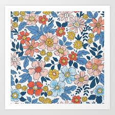 Vector vintage red background with floral pattern. Buy Vintage Floral Background Flowers Pattern With Small Flowers On A White Background A Vintage Floral Backgrounds Floral Print Background Floral Background