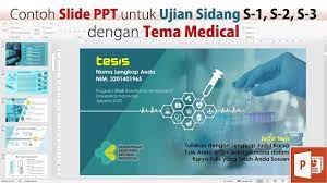 Contoh Slide Ppt Ujian Sidang Skripsi Tesis Tema Kesehatan Tesis Universitas Tulisan