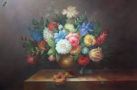 Oil painting flowers in vase. Flowers Still Life Vintage Oil Painting Original By Soviet Artist V Kondratyuk Floral Painting Flower One Of A Kind Art Daisies In A Vase Art Collectibles Painting Fontane Physio De