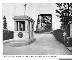 A Toll Booth Remained On The Champ Clark Bridge From The Completion In 1928 Until The Bonds Were Retired In 1953 The Last Toll W Outdoor Pike County Cityscape