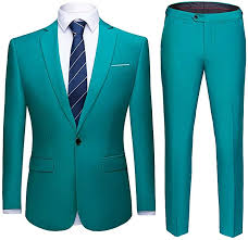 Suit direct sell suits for men from top designers, for business, weddings, race days & more. Wulful Men S Suit One Button Slim Fit 2 Piece Suit For Men Casual Formal Wedding Party Tuxedo At Dress Suits For Men Business Casual Suit Slim Fit Suit Wedding