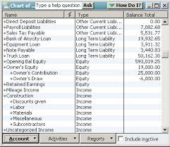 Ask The Expert Chart Of Accounts Balances Accounting