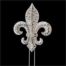 Swarovski Crystal Fleur De Lis Cake Topper New Orleans Wedding Accessories Fleur De Lis Wedding Accessories Rhinestone Wedding Cake Fleur De Lis Wedding Rhinestone Wedding Cake Topper