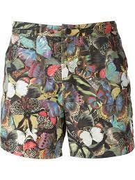 Valentino Butterfly Print Swim Shorts Janes Farfetch Com Scuba Pants Pleated Skirt Short Butterfly Skirt