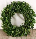 M - Preserved Boxwood Wreath - Artificial Boxwood