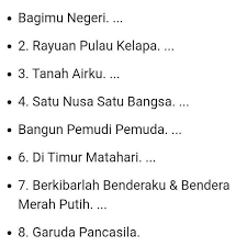 Radang amandel adalah peradangan yang terjadi pada kelenjar tonsil yang berfungsi sebagai sistem pertahanan tubuh untuk melawan kuman melalui saluran pernapasan. Tuliskan Lagu Wajib Nasional Yang Kamu Ketahui Brainly Co Id