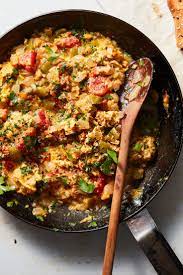 Menemen Turkish Scrambled Eggs With Tomato Made From Eggs Tomatoes Peppers And Sometimes Onions A Distinct Stuffed Peppers Turkish Breakfast Nyt Cooking