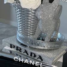 Bling Prada Inspired Coffee Table Book Designer Book Stack Etsy Bling Luxury Brand Logo Book Decor