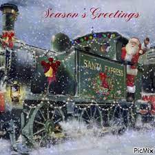 Santa Express Merry Christmas Gif Animated Christmas Pictures Animated Christmas