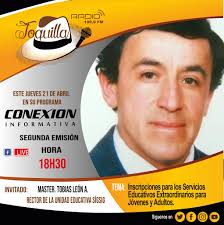 ConexionInformativa Este Jueves 21 de Abril en nuestra Segunda Emisión,  dialogaremos con el Master Tobías León, Rector de la Unidad Educativa  Sigsig, con quien hablaremos sobre el proyecto educativo para el Cantón.