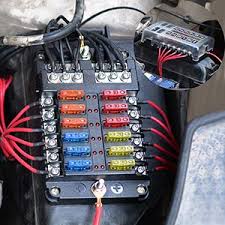 Buy cheap fuse online from china today! Amazon Com 12 Way Fuse Box Blade Fuse Block Holder Screw Nut Terminal W Negative Bus 5a 10a 15a 20a Free Fuses Led Indicator Waterpoof Cover For Automotive Car Marine Boat Home Improvement