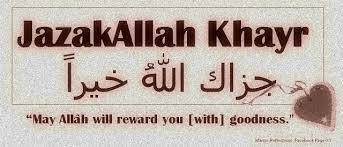 The correct pronunciation should be jazakallahu khairan. Jazakallah Khairan Kaseera In Arabic