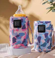 USB Milk Water Warmer Travel Stroller Insulated Bag Portable Bottle Heater  Camouflage-Black Feeder Warmer Single 240 ml For kids (Multicolor) -1 pcs
