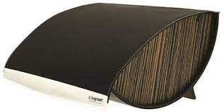 Legnoart Bread Box Ebony Wood And Black Leather Ebony Wood Ebony Black Leather