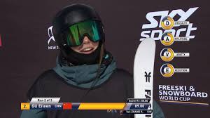 Gu ailing eileen of china reacts after the final of women's freeski slopestyle of freestyle skiing at the 3rd winter youth olympic games in leysin, switzerland, jan 18, 2020. Fis Freestyle Skiing Eileen Gu Chn 2nd Place Cardrona Halfpipe World Cup At The Winter Games Nz Facebook