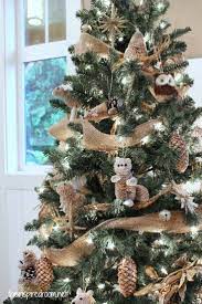 How To Decorate An Artificial Christmas Tree Woodland Christmas Tree Rustic Christmas Tree Christmas Tree