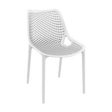 Siesta Isp014 Whi Air Outdoor Dining Chair White Set Of 2 Walmart Com In 2020 Outdoor Dining Chairs Outdoor Side Chairs Outdoor Dining