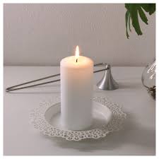 Skurar Candle Dish White Ikea Candle Dish Ikea Candles Candles