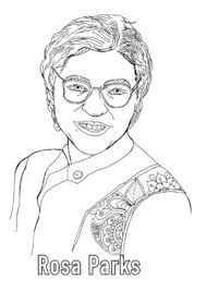 The montgomery bus boycott started in december 1955. Rosa Parks Coloring Page Black History Month Women S History Month