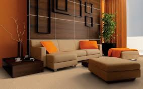 Opt for a modern leather recliner sofa for optimal comfort and relaxation. Download Wallpapers Stylish Living Room Modern Interior Design Brown Leather Sofa Wooden Panels On The Wall Stylish Interiors For Desktop Free Pictures For Desktop Free