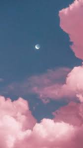 Two Moon In The Pink Sky By Matialonsor Two Moon I Matialonsor Moon Pink Sky Pretty Wallpapers Sky Aesthetic Cloud Wallpaper