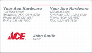 Jul 17, 2019 · your participating beta test program retailer will charge your credit card or debit card for the purchase price of the borrowed tool(s), plus applicable taxes. Ace Hardware Business Cards 1 Store Format Docuprint Forms Signs
