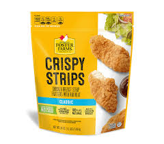 There are 256 calories (on average) in 100g of chicken wings. Crispy Strips Classic 24 Oz Products Foster Farms
