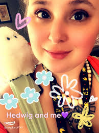 Hedwig being all creepy and stuff