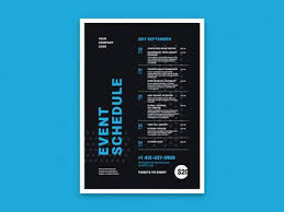 Schedule Event Poster Vol 3 In 2020 Event Poster Event Schedule Design Timetable Design