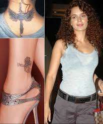 Bollywood Actress Kangana Ranaut Tattoos Best Hd Wallpapers Celebrity Tattoos Bollywood Actress Tattoos