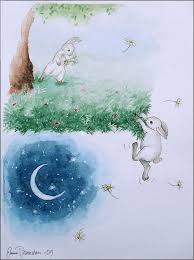 Drowning In The Night Art Moon Illustration Illustration Art