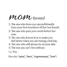 Mom Definition White Art Print Anna Quach Art Com In 2020 Happy Mother Day Quotes Mom Life Quotes Mothers Day Quotes