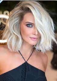 Searching For Best Styles Of Medium Haircuts For 2018 See Here Some Of The Amazing Ideas Of Medium Blonde Hairstyl Blonde Haircuts Icy Blonde Hair Hair Styles