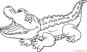 More than 45,000+ images, pictures, and coloring sheets clearly arranged in categories. Big Cartoon Alligator Coloring Page Coloringall