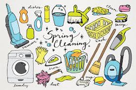 Spring Cleaning Clipart Hand Drawn Clip Art Laundry Etsy How To Draw Hands Spring Cleaning Drawing Clipart