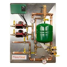Floorheat 34 In X 42 5 In Silver 2 Zone Distribution Panel Lowes Com In 2020 Hydronic Radiant Floor Heating Radiant Heat Hydronic Heating
