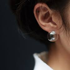 Clear Ball Earring From Whisper So Awesome It Looks Like A Bubble Hanging From Your Earlobe With Images Bubble Earrings Fashion Earrings Fashion Jewelry