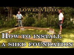 Your climate and local building code will dictate which option to use, especially if your area requires a building permit. How To Build A Shed Install The Foundation Youtube