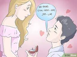 Penggunaannya untuk diucapkan pada pasangan, tergantung kesepakatan. Cara Mengucapkan Aku Mencintaimu Dalam Bahasa Korea 13 Langkah