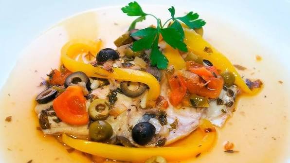 Sea Bream with Olives