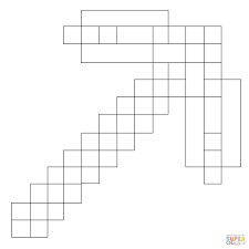 This minecraft coloring page features a picture of a minecraft sword to color. Minecraft Pickaxe Coloring Page Free Printable Coloring Pages Minecraft Coloring Pages Minecraft Coloring Minecraft Printables
