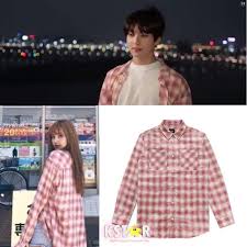 Lisa And Jungkook Style Plaid Shirt Korean Fashion Kpop Bts Bts Inspired Outfits Kpop Fashion Outfits