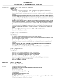 Cath Lab Technician Resume Samples Velvet Jobs