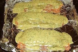 Gebackener Lachs Mit Senf Dill Guss Von Aussieinchen Chefkoch Rezept Rezepte Gebackener Lachs Essen